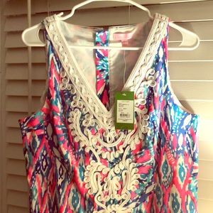 Lilly Pulitzer shake it up TIkI PINK dress